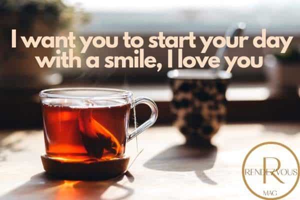 cute good morning texts for him photo