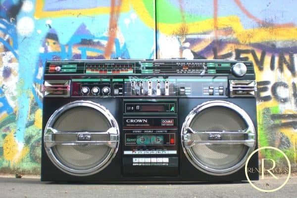 90's date ideas boombox photo